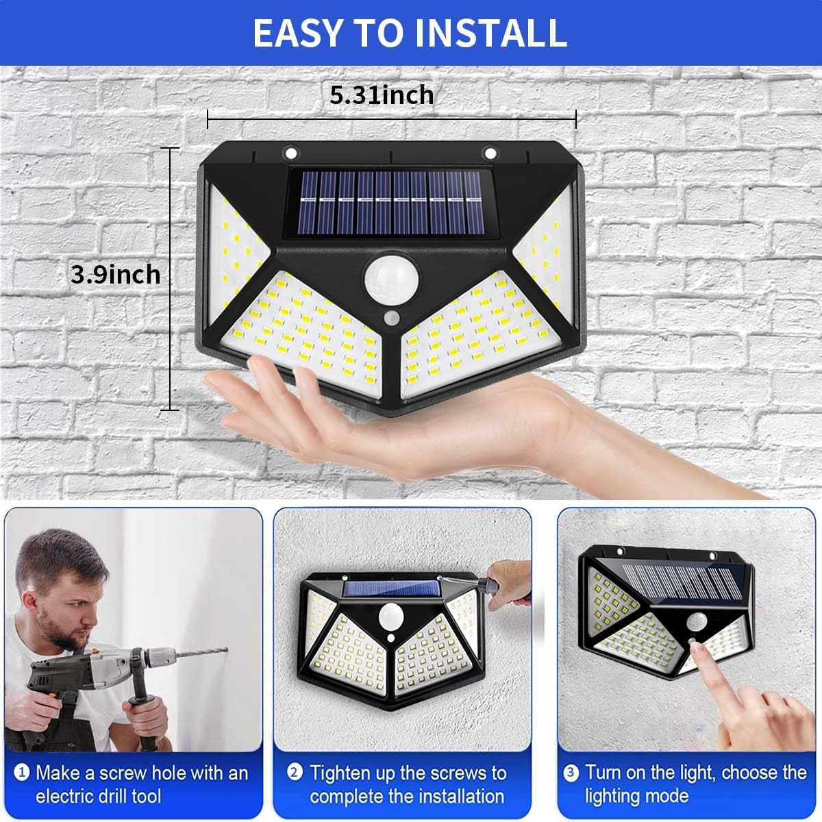 LumoSolar™ Solar Wall Light